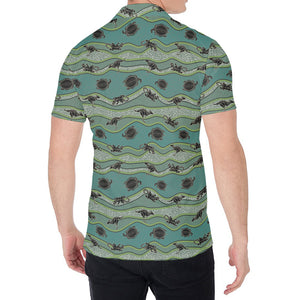 Aboriginal Animals Pattern Print Men's Shirt