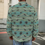 Aboriginal Animals Pattern Print Men's Shirt Jacket