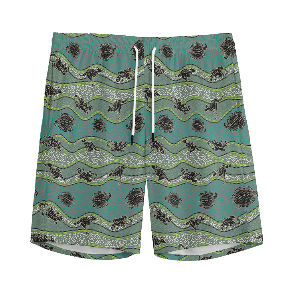 Aboriginal Animals Pattern Print Men's Sports Shorts