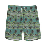 Aboriginal Animals Pattern Print Men's Sports Shorts