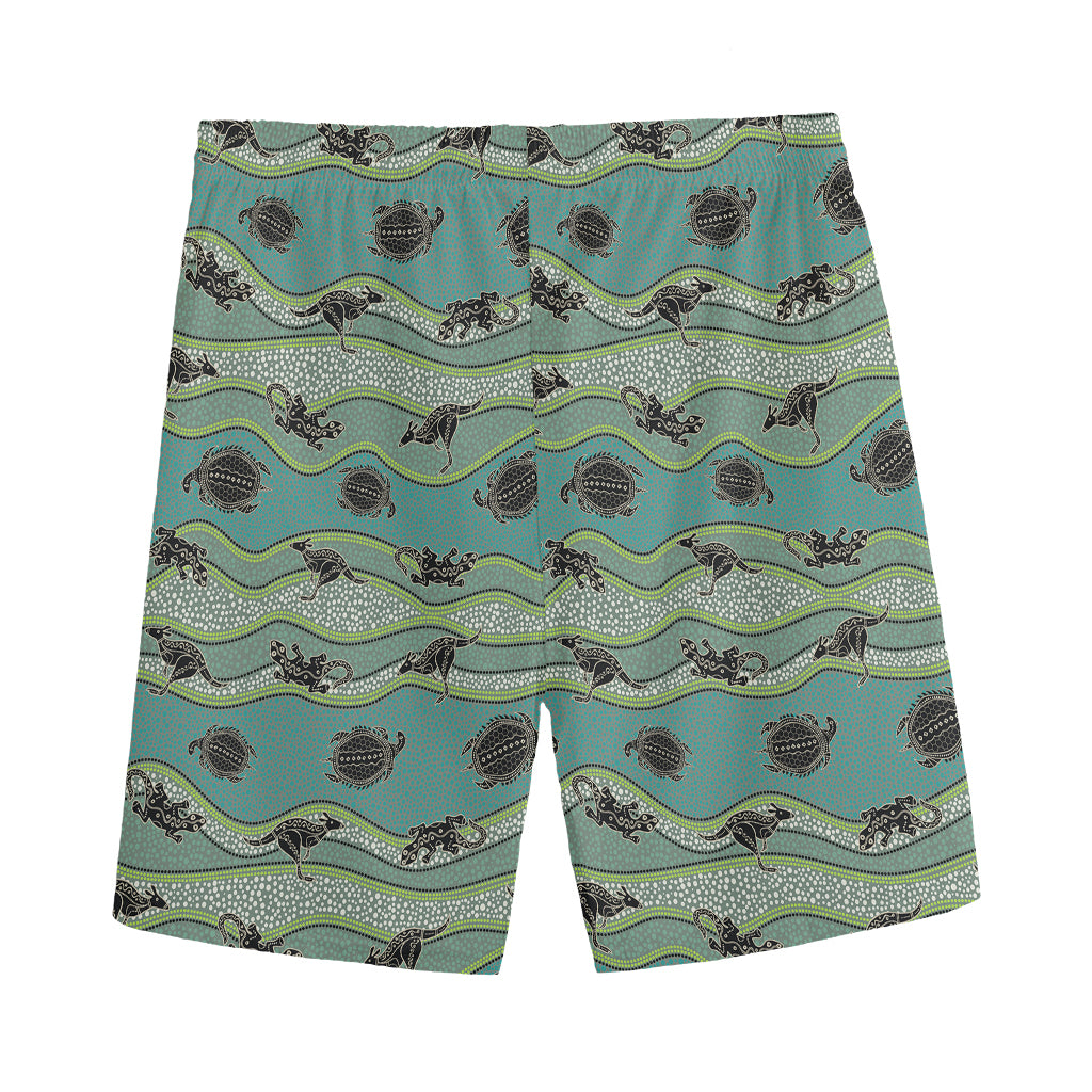 Aboriginal Animals Pattern Print Men's Sports Shorts