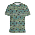 Aboriginal Animals Pattern Print Men's Athletic T-Shirt
