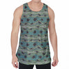 Aboriginal Animals Pattern Print Men's Velvet Tank Top