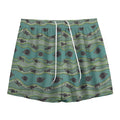 Aboriginal Animals Pattern Print Mesh Shorts