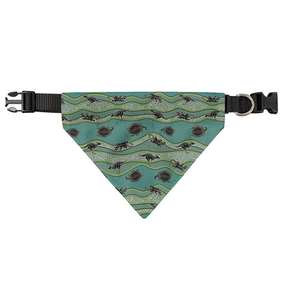 Aboriginal Animals Pattern Print Over The Collar Dog Bandana