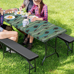 Aboriginal Animals Pattern Print Picnic Table Cover