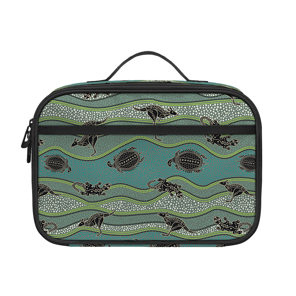 Aboriginal Animals Pattern Print Portable Lunch Bag