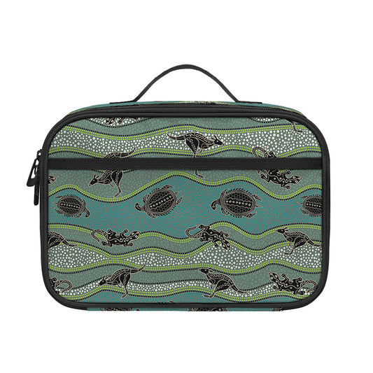 Aboriginal Animals Pattern Print Portable Lunch Bag