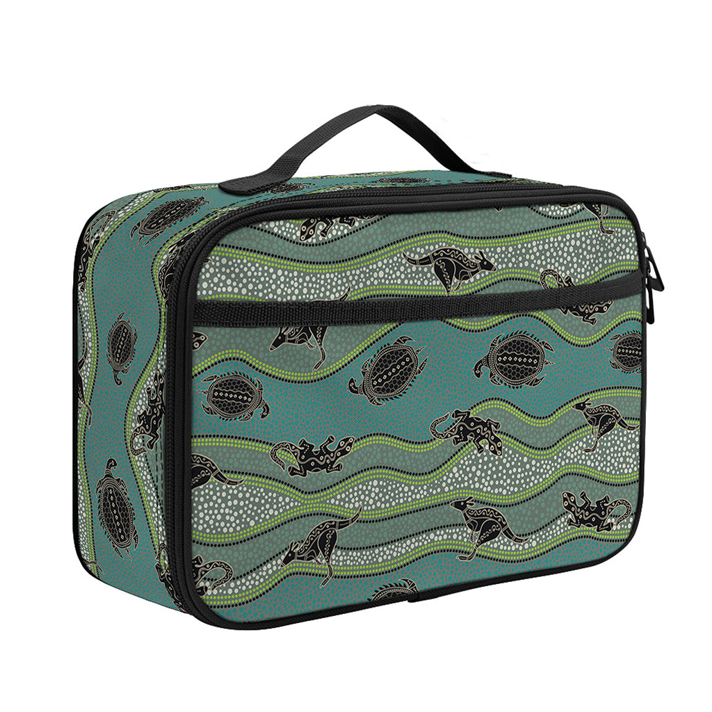 Aboriginal Animals Pattern Print Portable Lunch Bag