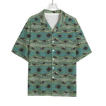 Aboriginal Animals Pattern Print Rayon Hawaiian Shirt