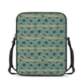 Aboriginal Animals Pattern Print Rectangular Crossbody Bag