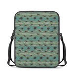 Aboriginal Animals Pattern Print Rectangular Crossbody Bag