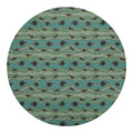 Aboriginal Animals Pattern Print Round Blanket