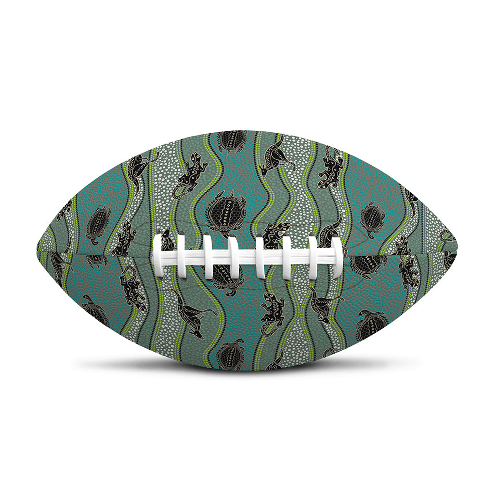 Aboriginal Animals Pattern Print Rugby Ball