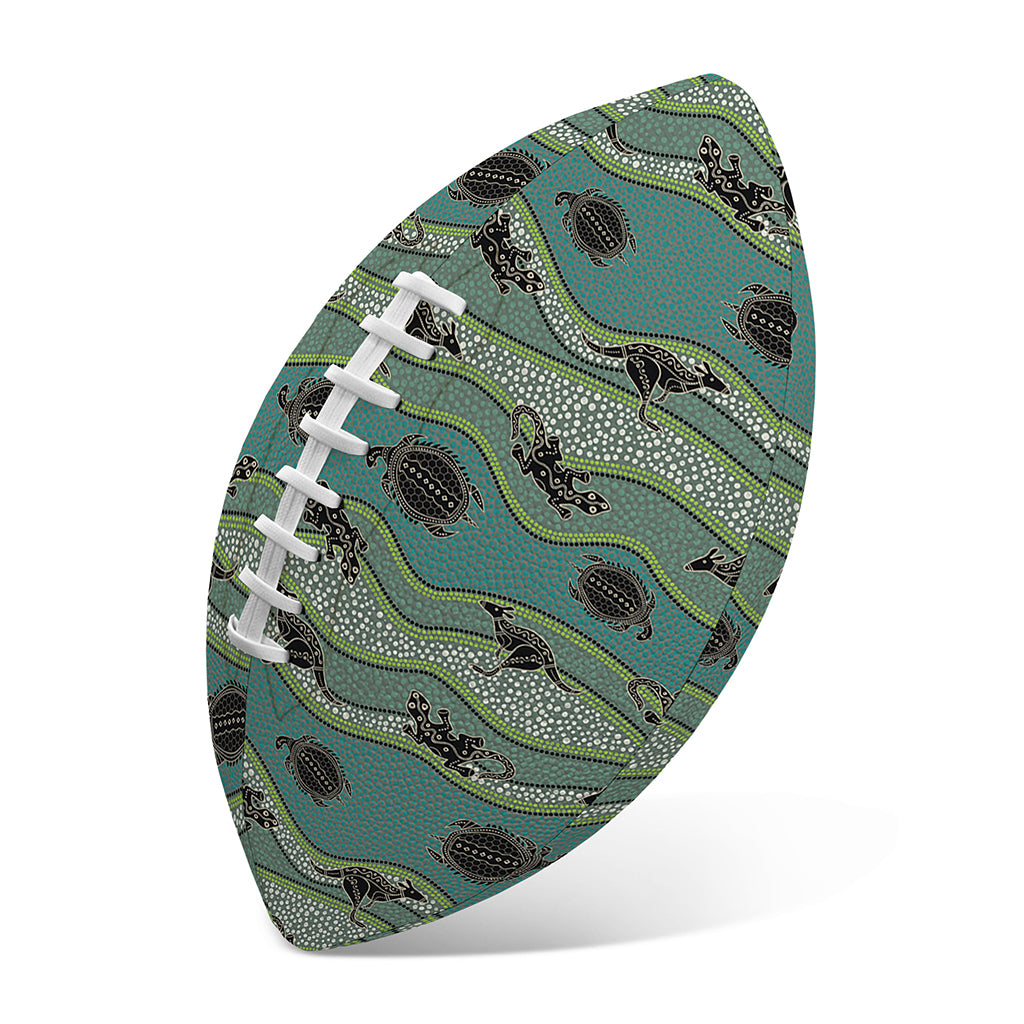 Aboriginal Animals Pattern Print Rugby Ball