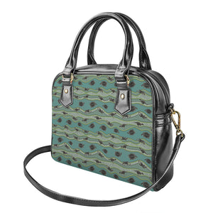 Aboriginal Animals Pattern Print Shoulder Handbag