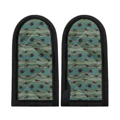 Aboriginal Animals Pattern Print Skillet Handle Cover