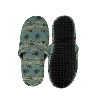 Aboriginal Animals Pattern Print Slippers