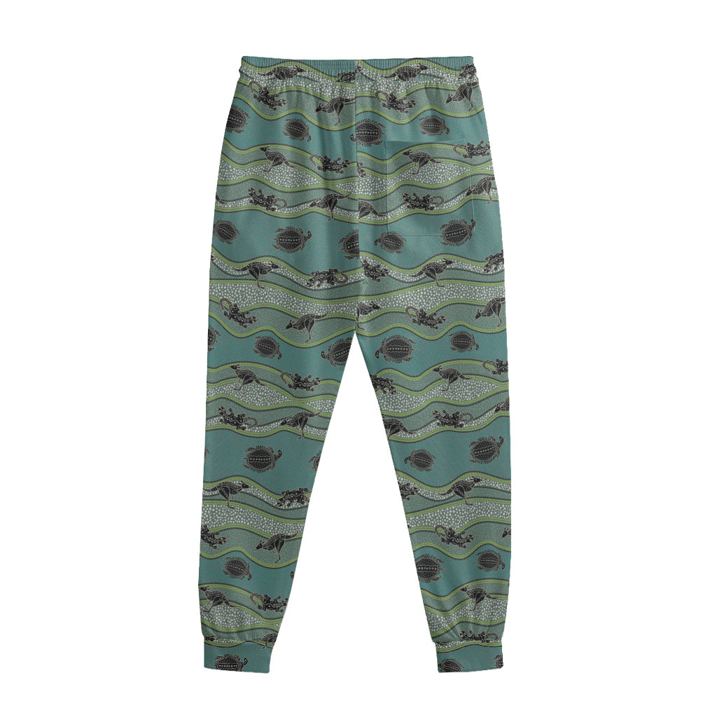 Aboriginal Animals Pattern Print Sweatpants