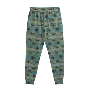 Aboriginal Animals Pattern Print Sweatpants