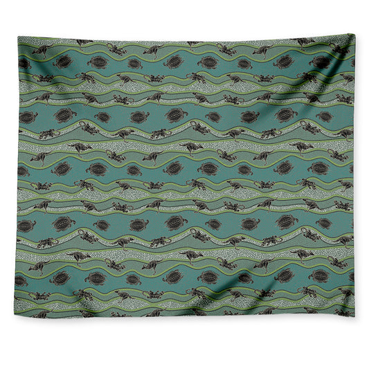 Aboriginal Animals Pattern Print Tapestry