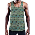 Aboriginal Animals Pattern Print Men's Workout Tank Top