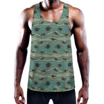 Aboriginal Animals Pattern Print Training Tank Top