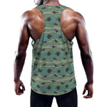 Aboriginal Animals Pattern Print Training Tank Top