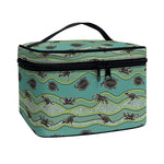 Aboriginal Animals Pattern Print Travel Makeup Bag