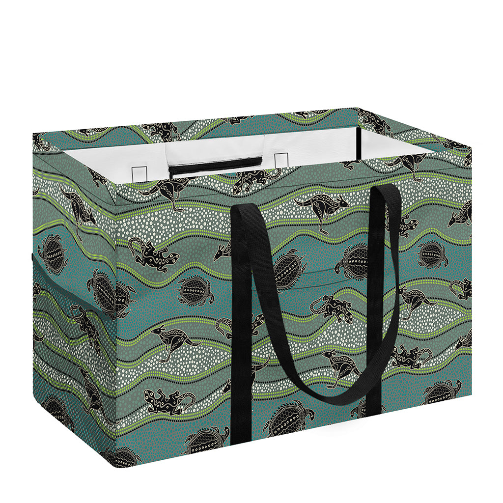 Aboriginal Animals Pattern Print Utility Tote Bag