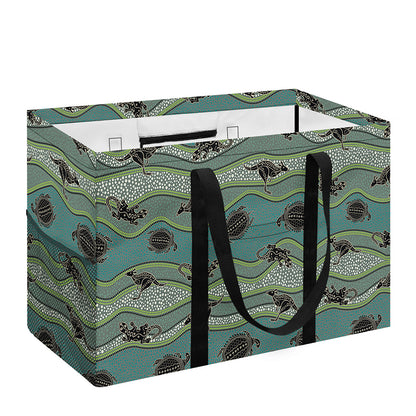 Aboriginal Animals Pattern Print Utility Tote Bag