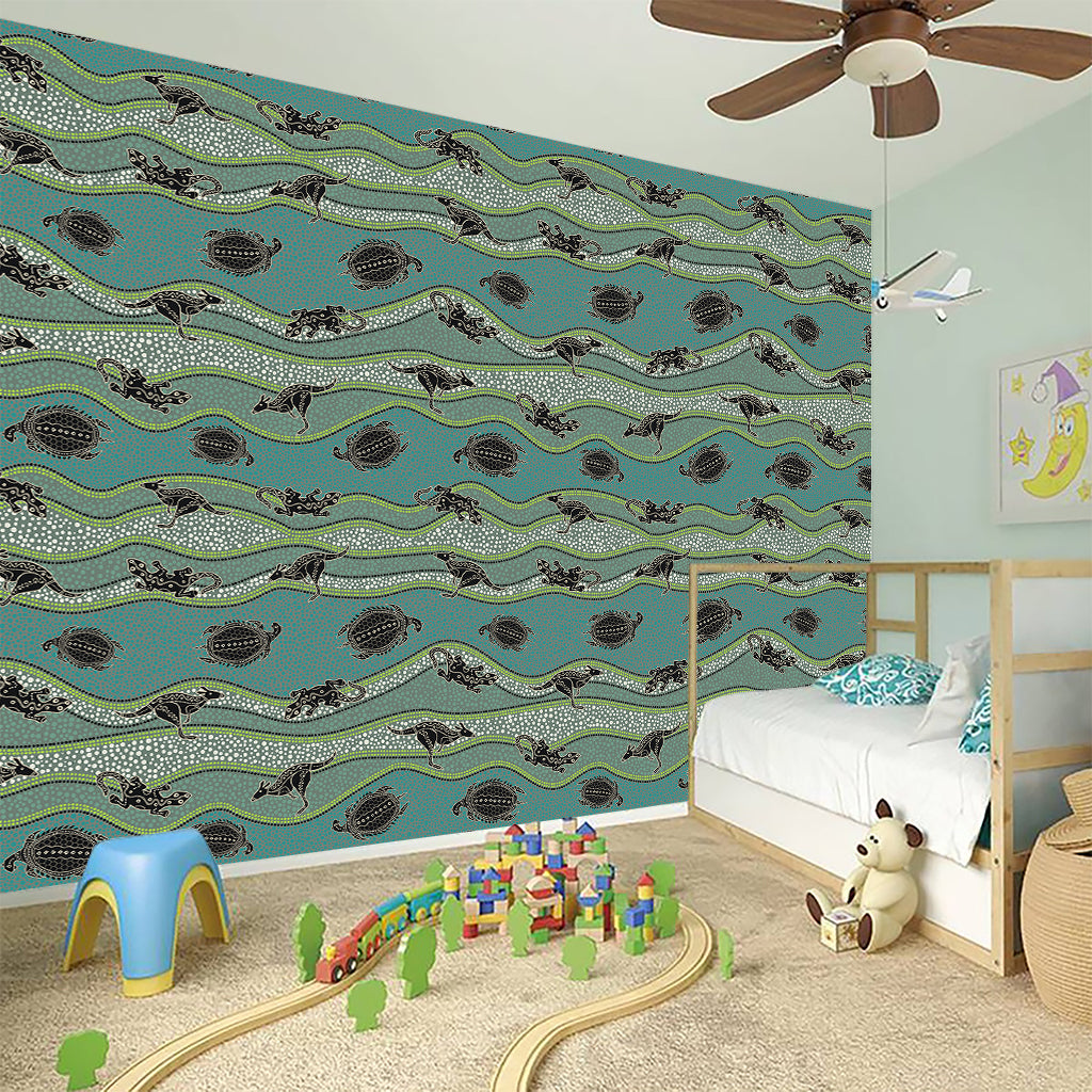 Aboriginal Animals Pattern Print Wall Sticker