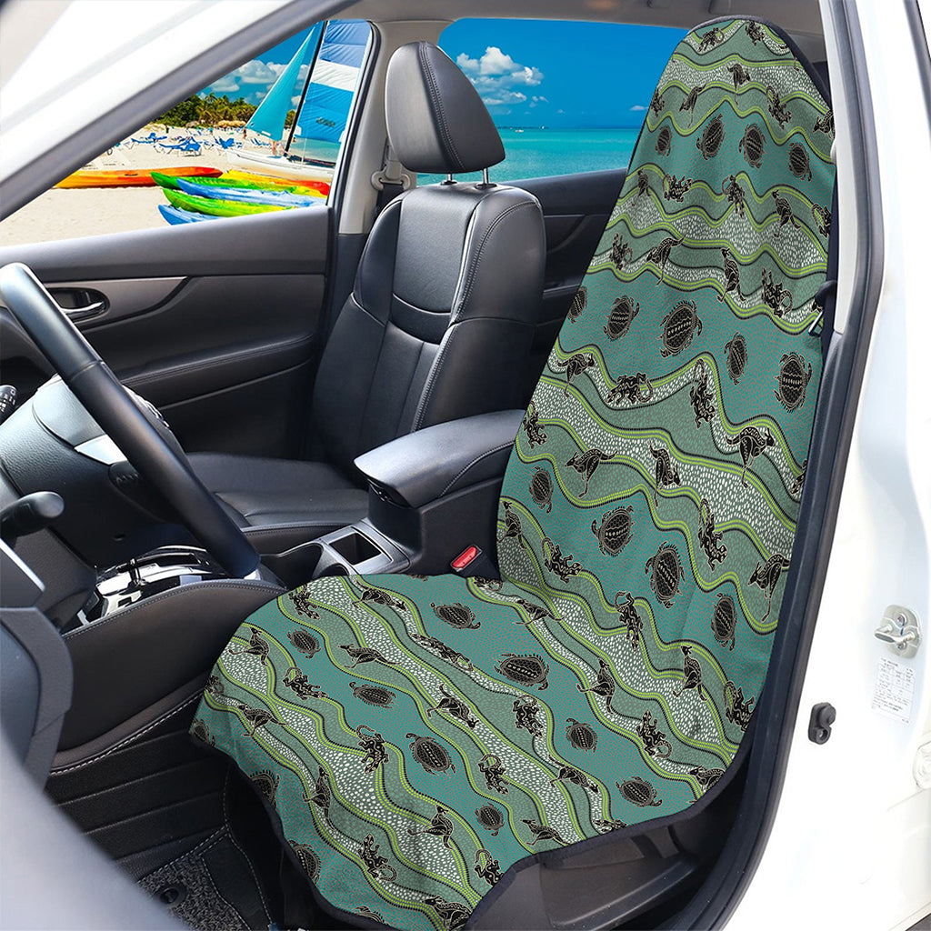 Aboriginal Animals Pattern Print Waterproof Car Seat Cover