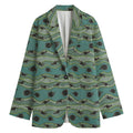 Aboriginal Animals Pattern Print Women's Blazer