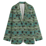 Aboriginal Animals Pattern Print Women's Blazer