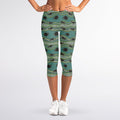 Aboriginal Animals Pattern Print Women's Capri Leggings