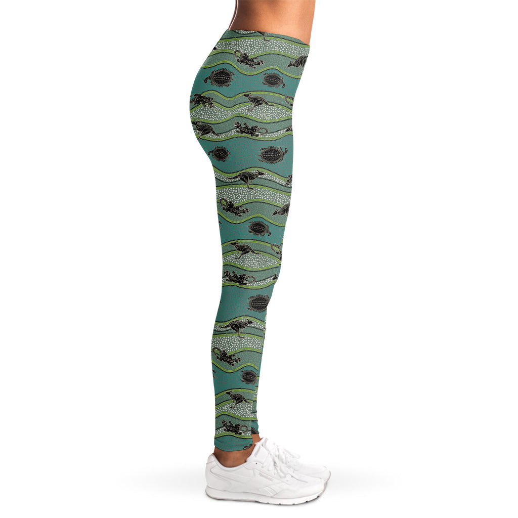 Aboriginal Animals Pattern Print Women's Leggings