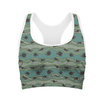 Aboriginal Animals Pattern Print Women's Sports Bra