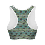 Aboriginal Animals Pattern Print Women's Sports Bra