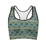 Aboriginal Animals Pattern Print Women's Sports Bra