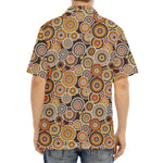 Aboriginal Art Dot Pattern Print Aloha Shirt