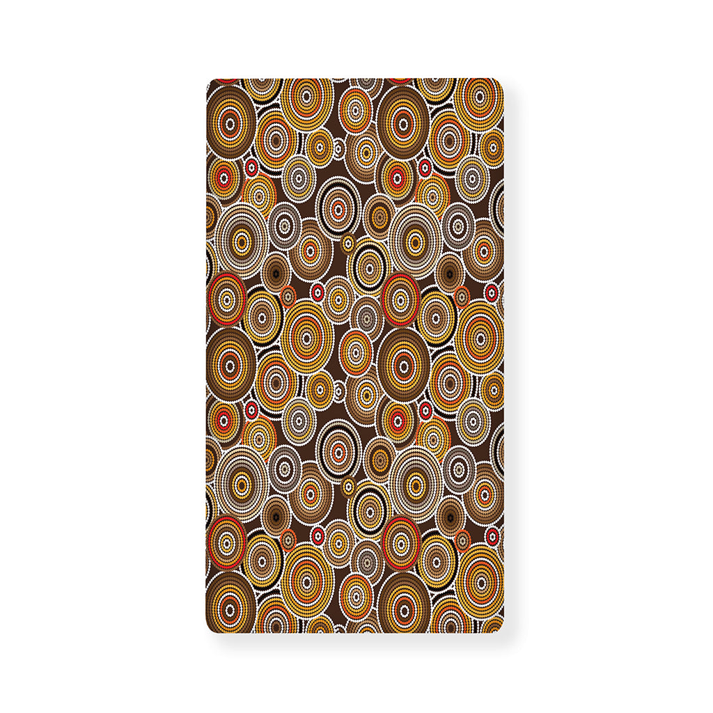 Aboriginal Art Dot Pattern Print Baby Crib Sheet