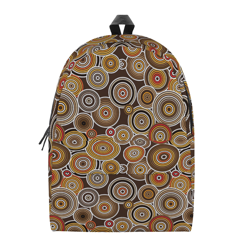 Aboriginal Art Dot Pattern Print Backpack