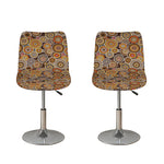 Aboriginal Art Dot Pattern Print Bar Stool Covers
