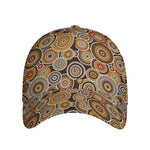 Aboriginal Art Dot Pattern Print Baseball Cap