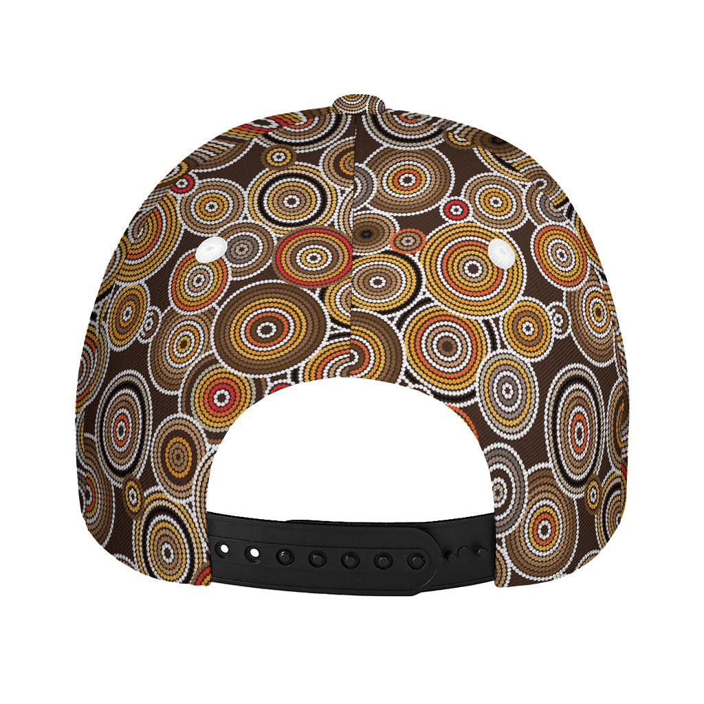 Aboriginal Art Dot Pattern Print Baseball Cap