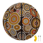 Aboriginal Art Dot Pattern Print Basketball