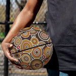 Aboriginal Art Dot Pattern Print Basketball