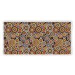 Aboriginal Art Dot Pattern Print Beach Towel