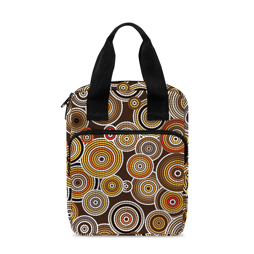 Aboriginal Art Dot Pattern Print Bible Tote Bag
